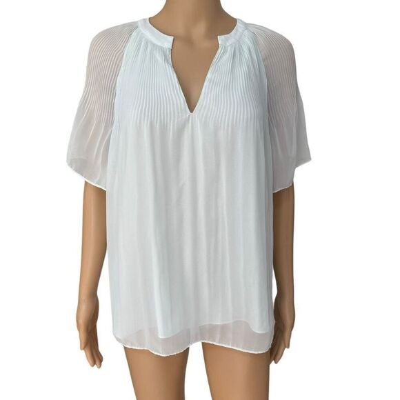 Halogen Release Pleat Blouse in fresh mint size L - Picture 2 of 8